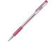PENTEL Hybrid Gel Grip Roller Pen Pink Metallic
