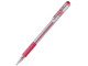 PENTEL Hybrid Gel Grip Roller Pen Red Metallic