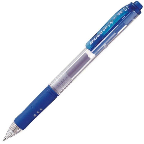 PENTEL K157C Hybrid 0.7mm Gel Retractable Pen Blue