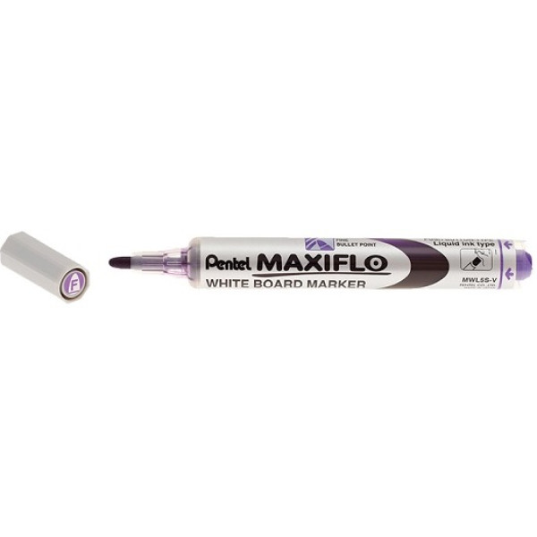 PENTEL Maxiflo Pump-it Whiteboard Marker Bullet Tip VIOLET PENTEL Maxiflo Pump-it Whiteboard Marker Bullet Tip VIOLET