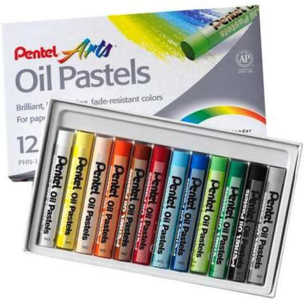 PENTEL Oil Pastels 12's PENTEL Oil Pastels 12's