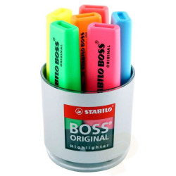 STABILO BOSS Original Highlighter Assorted Tub 6's