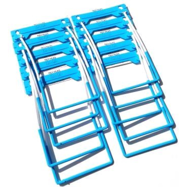 TIDY FILES Self-Adhesive Tri-Clip - Pack of 10