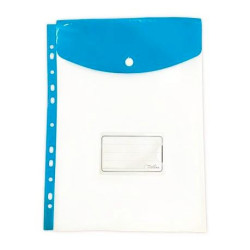 TREELINE A4 Filing Carry Folder with Stud Azure Blue TREELINE A4 Filing Carry Folder with Stud Azure Blue
