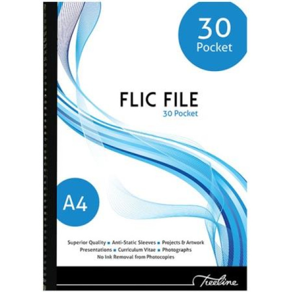 TREELINE FLIC FILE A4 - 30 Pockets