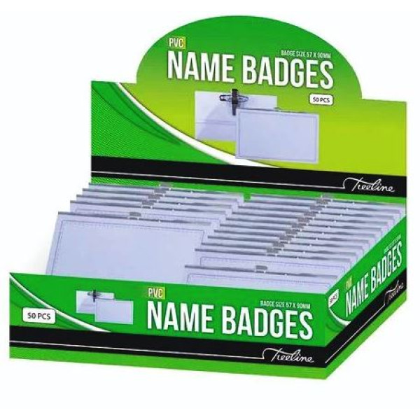 PVC Name Badges - Box of 50