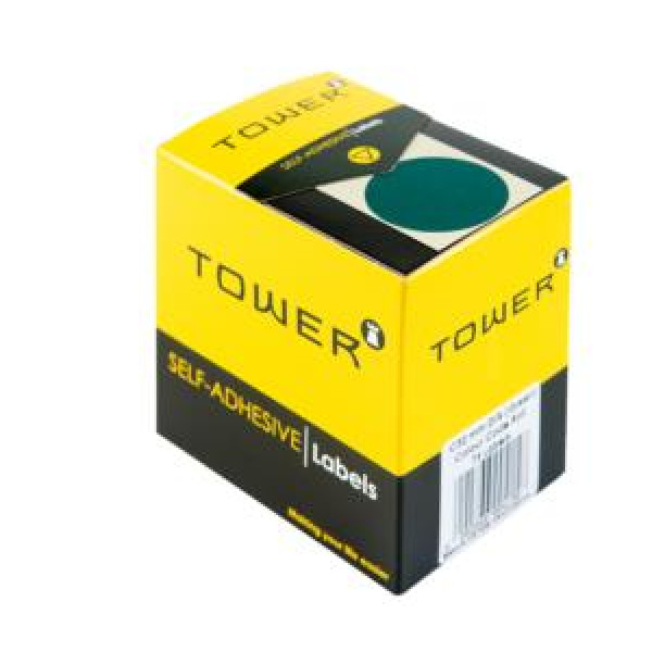 Tower Colour Code Labels Round 32mm Diameter Green Tower Colour Code Labels Round 32mm Diameter Green