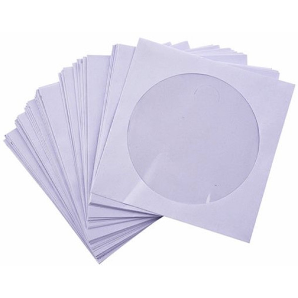 VERBATIM White CD Paper Sleeves 100pk