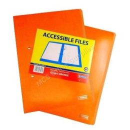 DONAU Accessible File 360gsm Board - Orange (Pack 2)