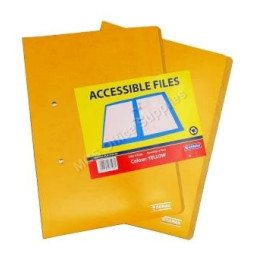 DONAU Accessible File 360gsm Board - Yellow (Pack 2)
