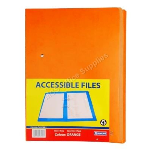 DONAU Accessible File 360gsm Board - Orange (Pack 2) DONAU Accessible File 360gsm Board - Orange (Pack 2)