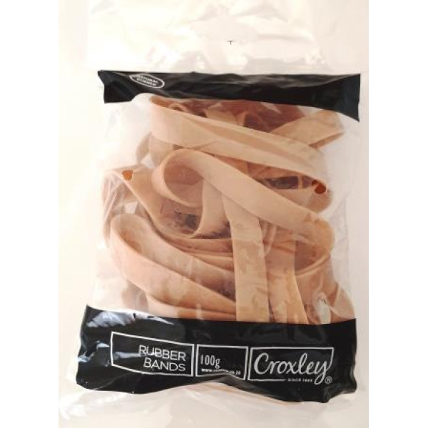CROXLEY Rubber Bands LEGAL WIDE  - 100 Grams