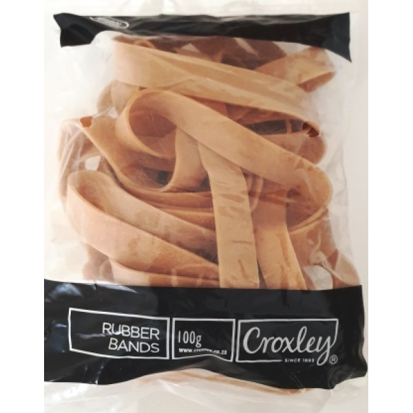 CROXLEY Rubber Bands LEGAL WIDE  - 100 Grams