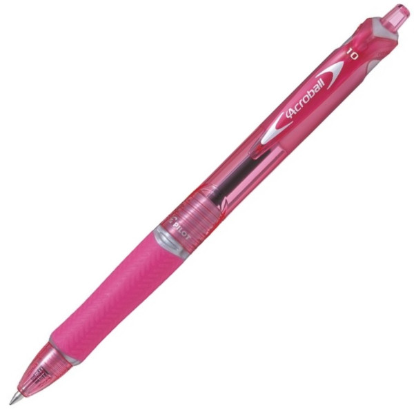 PILOT Acroball Medium Nib Ballpoint Pen - 1.0mm Pink
