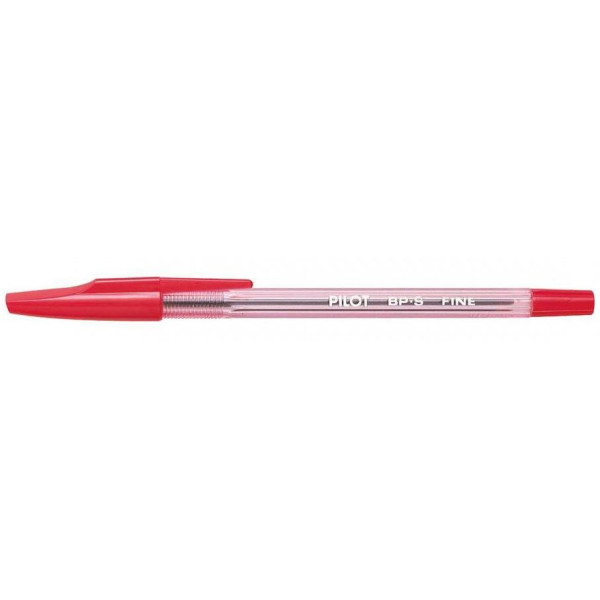 Close-up of PILOT BPS Ballpoint Pen FINE - Red