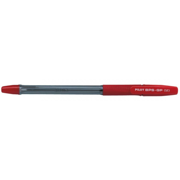 Pilot BPS Grip Ballpoint Pen Medium Red