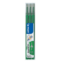 PILOT Frixion Fine Tip Erasable Pen Refills Green - 3 Pack
