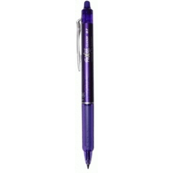 PILOT FriXion Clicker Erasable Roller Ball Pen 0.7mm Violet PILOT FriXion Clicker Erasable Roller Ball Pen 0.7mm Violet