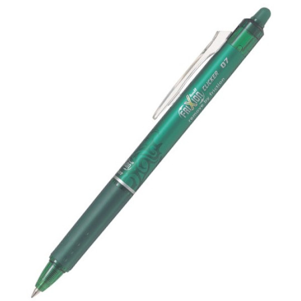 PILOT FriXion Clicker Erasable Roller Ball Pen 0.7mm Green PILOT FriXion Clicker Erasable Roller Ball Pen 0.7mm Green