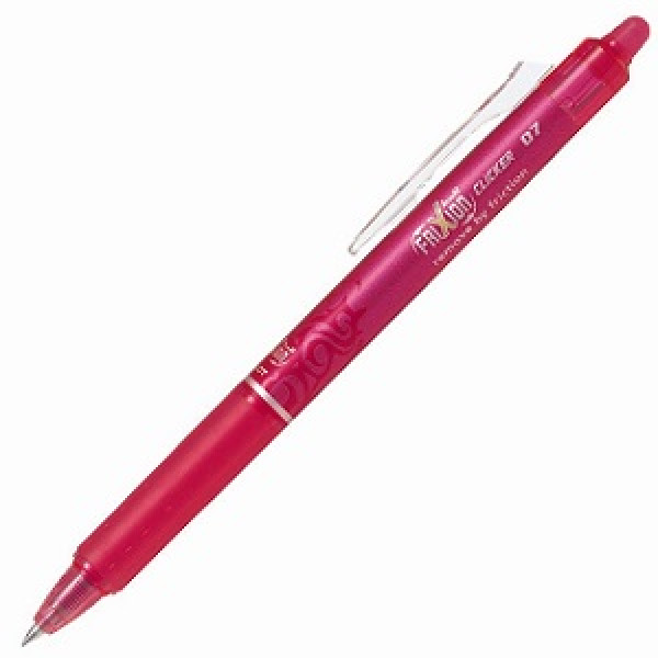 PILOT FriXion Clicker Erasable Roller Ball Pen 0.7mm Pink PILOT FriXion Clicker Erasable Roller Ball Pen 0.7mm Pink