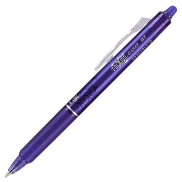 PILOT FriXion Clicker Erasable Roller Ball Pen 0.7mm Violet PILOT FriXion Clicker Erasable Roller Ball Pen 0.7mm Violet