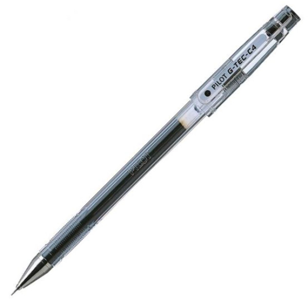 PILOT G-Tec C4 Extra Fine Needle Tip Gel Pen 0.4mm - Black