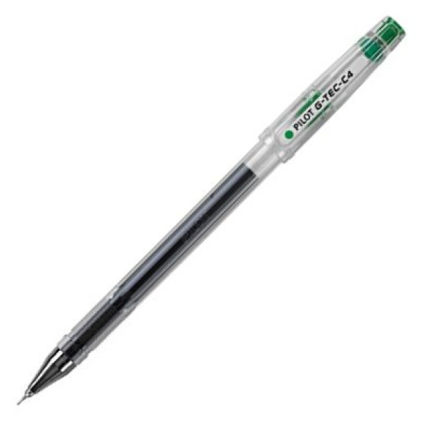 PILOT G-Tec C4 Extra Fine Needle Tip Gel Pen 0.4mm - Green PILOT G-Tec C4 Extra Fine Needle Tip Gel Pen 0.4mm - Green