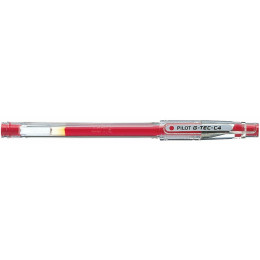 PILOT G-Tec C4 Extra Fine Needle Tip Gel Pen 0.4mm - Red