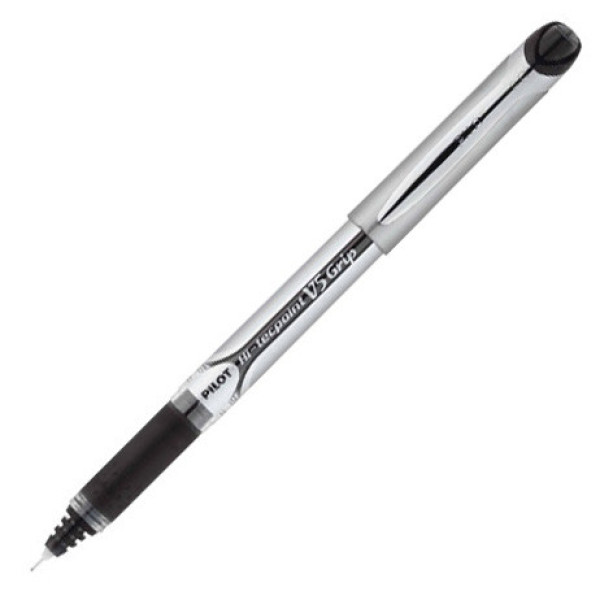 PILOT Hi-Tecpoint V5 Grip Rollerball Fine Tip - Black