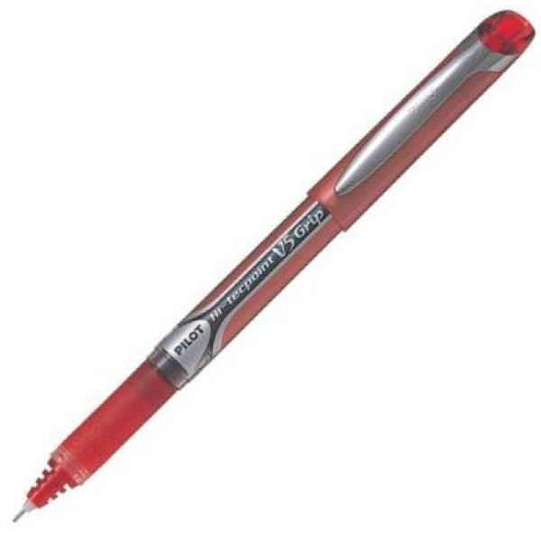PILOT Hi-Tecpoint V5 Grip Rollerball Fine Tip - Red PILOT Hi-Tecpoint V5 Grip Rollerball Fine Tip - Red