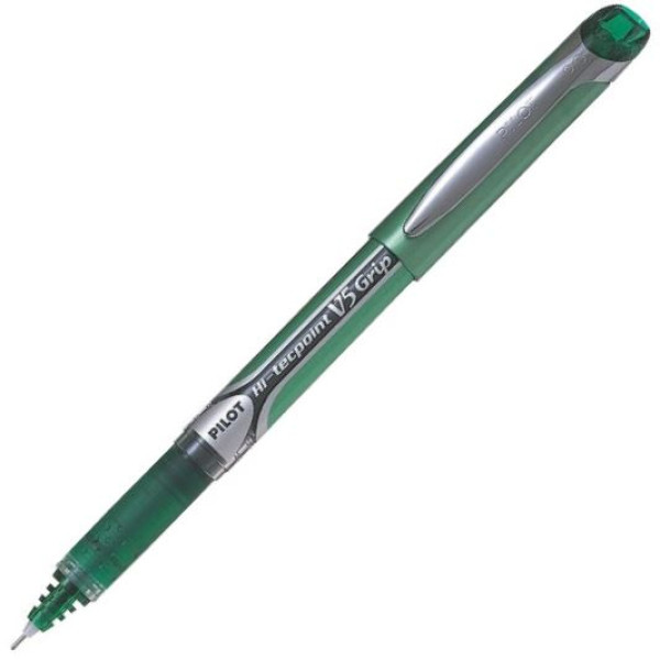 PILOT Hi-Tecpoint V5 Grip Rollerball Fine Tip - Green PILOT Hi-Tecpoint V5 Grip Rollerball Fine Tip - Green