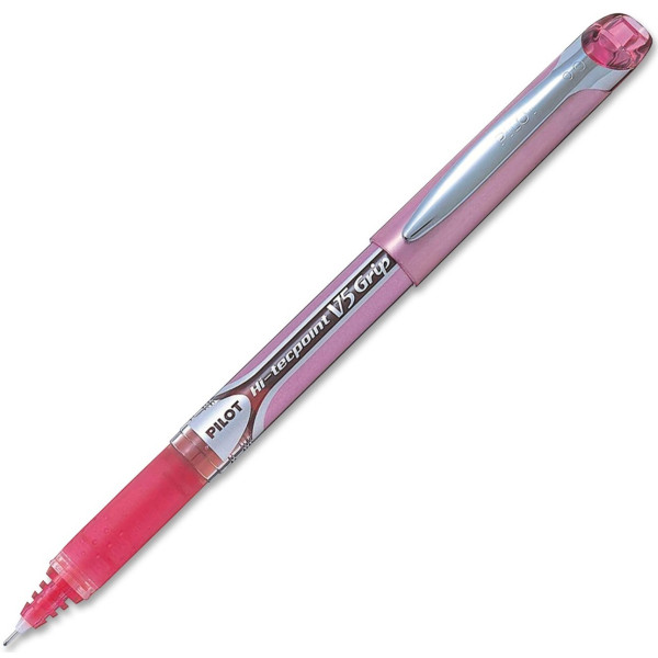 PILOT Hi-Tecpoint V5 Grip Rollerball Fine Tip - Pink