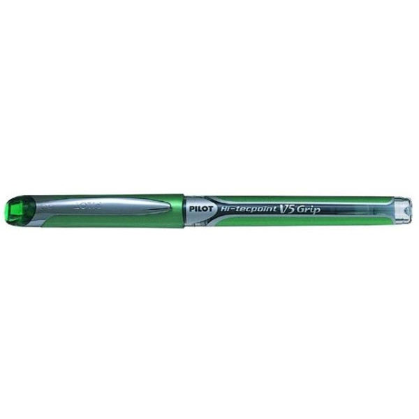 PILOT Hi-Tecpoint V5 Grip Rollerball Fine Tip - Green PILOT Hi-Tecpoint V5 Grip Rollerball Fine Tip - Green