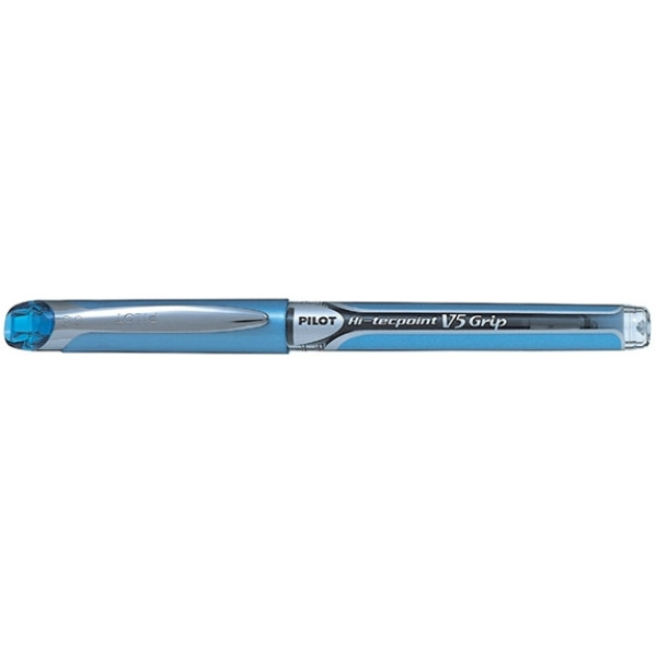 PILOT Hi-Tecpoint V5 Grip Rollerball Fine Tip - Light Blue