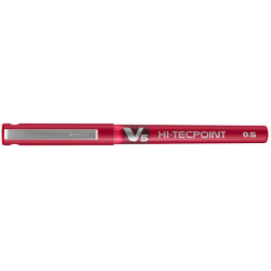 PILOT V5 Hi-Tecpoint Liquid Ink Rollerball FINE Tip - Red PILOT V5 Hi-Tecpoint Liquid Ink Rollerball FINE Tip - Red