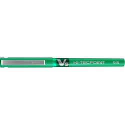 PILOT V5 Hi-Tecpoint Liquid Ink Rollerball FINE Tip - Green PILOT V5 Hi-Tecpoint Liquid Ink Rollerball FINE Tip - Green