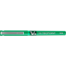 PILOT V5 Hi-Tecpoint Liquid Ink Rollerball FINE Tip - Green