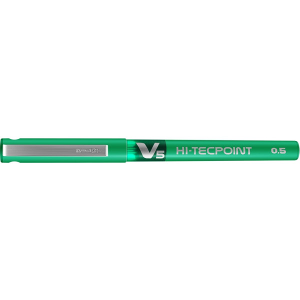 PILOT V5 Hi-Tecpoint Liquid Ink Rollerball FINE Tip - Green