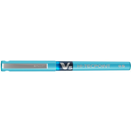 PILOT V5 Hi-Tecpoint Liquid Ink Rollerball FINE Tip - Light Blue