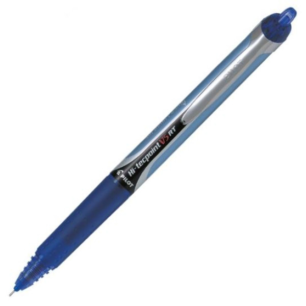 PILOT V5 Hi-Tecpoint Retractable FINE Rollerball Pen - Blue PILOT V5 Hi-Tecpoint Retractable FINE Rollerball Pen - Blue