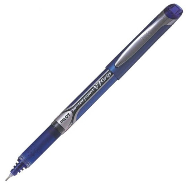 PILOT Hi-Tecpoint V7 Grip Rollerball MEDIUM Tip - Blue
