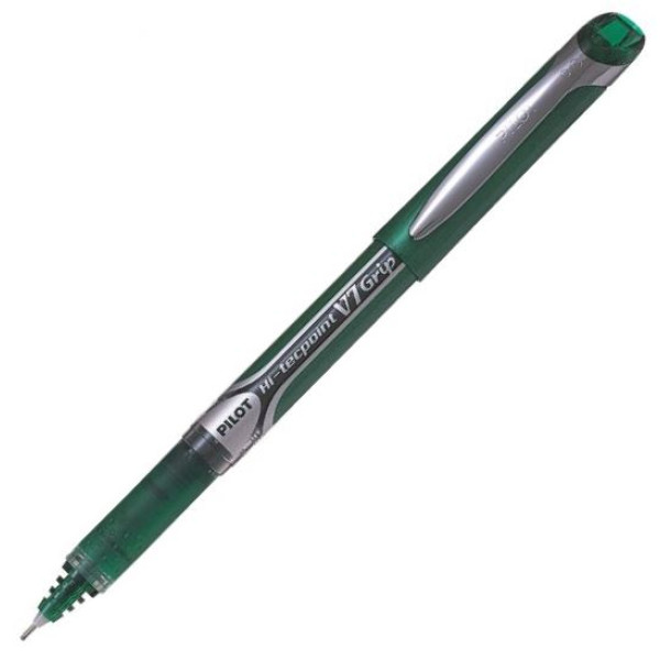 PILOT Hi-Tecpoint V7 Grip Rollerball MEDIUM Tip - Green