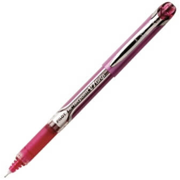 PILOT Hi-Tecpoint V7 Grip Rollerball MEDIUM Tip - Pink
