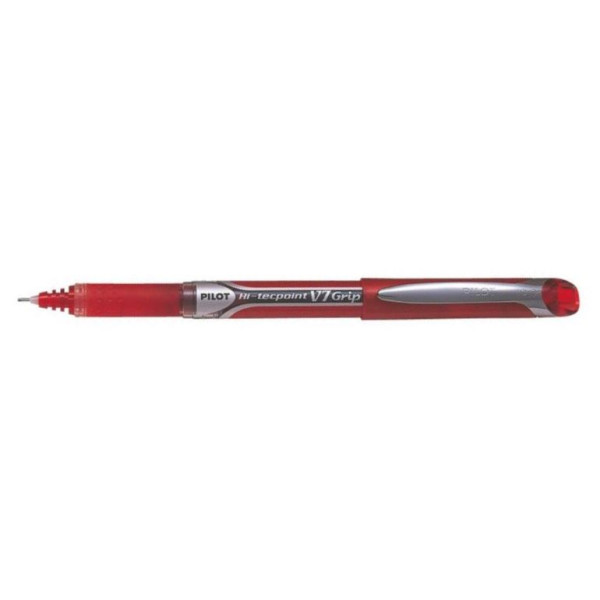 PILOT Hi-Tecpoint V7 Grip Rollerball MEDIUM Tip - Red