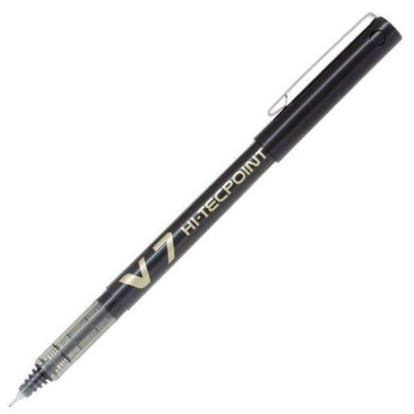PILOT V7 Hi-Tecpoint Liquid Ink Rollerball MEDIUM Tip - Black PILOT V7 Hi-Tecpoint Liquid Ink Rollerball MEDIUM Tip - Black