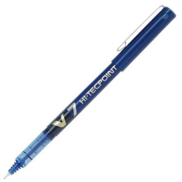 PILOT V7 Hi-Tecpoint Liquid Ink Rollerball MEDIUM Tip - Blue