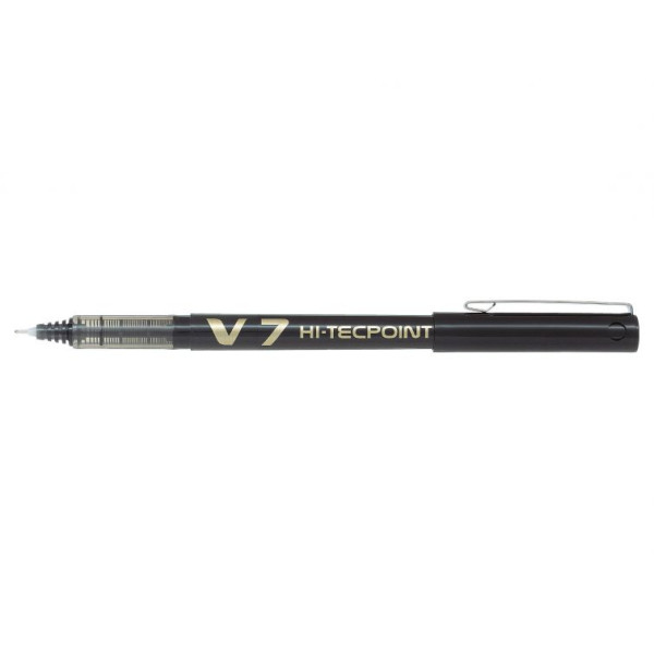 PILOT V7 Hi-Tecpoint Liquid Ink Rollerball MEDIUM Tip - Black PILOT V7 Hi-Tecpoint Liquid Ink Rollerball MEDIUM Tip - Black