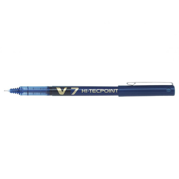 PILOT V7 Hi-Tecpoint Liquid Ink Rollerball MEDIUM Tip - Blue