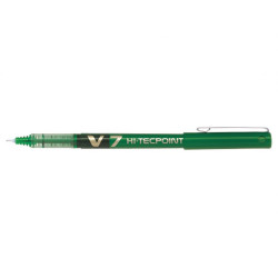 PILOT V7 Hi-Tecpoint Liquid Ink Rollerball MEDIUM Tip - Green PILOT V7 Hi-Tecpoint Liquid Ink Rollerball MEDIUM Tip - Green