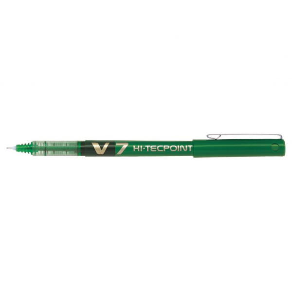 PILOT V7 Hi-Tecpoint Liquid Ink Rollerball MEDIUM Tip - Green